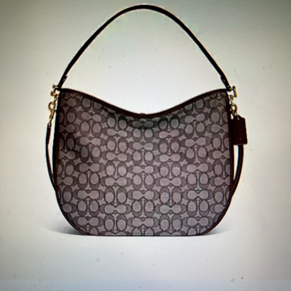 New Coach Hobo in Signature Jacquard